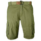 Mens Cargo Shorts Twill Cotton Knee Length Army Shorts