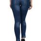 Skinny Jeans Mid-Waist Fit - Minerva Faded Blue