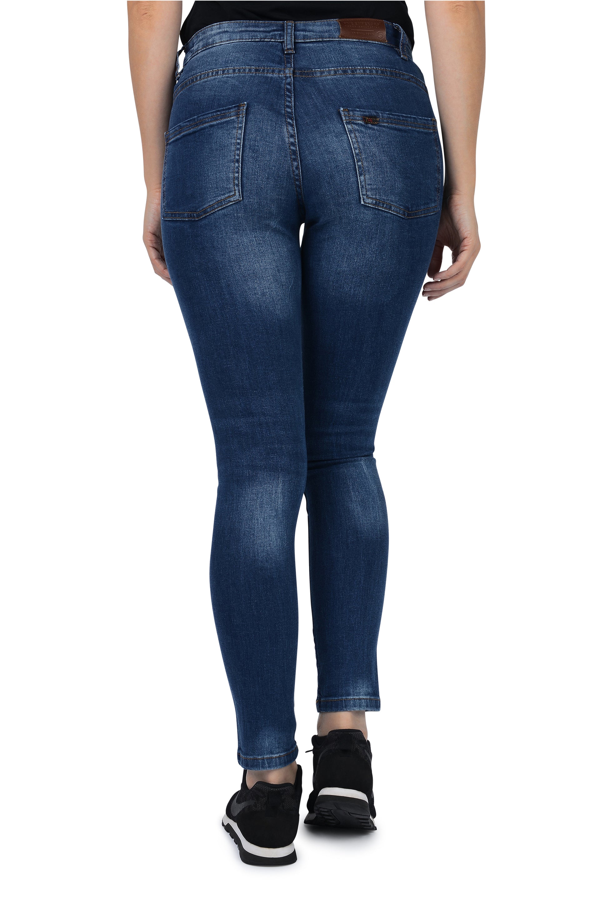 Skinny Jeans Mid-Waist Fit - Minerva Faded Blue