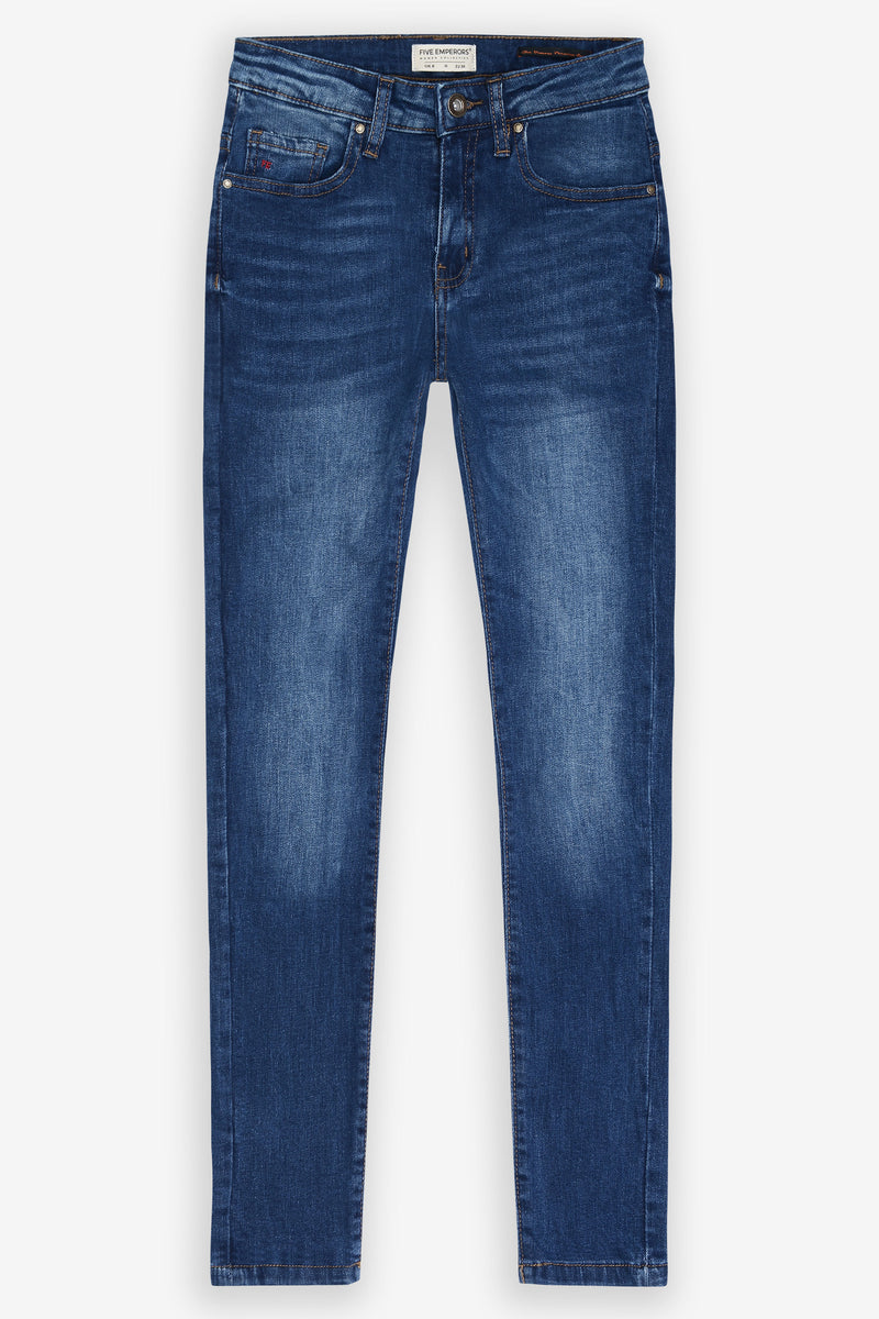 Skinny Jeans Mid-Waist Fit - Minerva Faded Blue