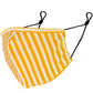 Reusable Ultra-light Organic Cotton Face Mask - yellowstripes