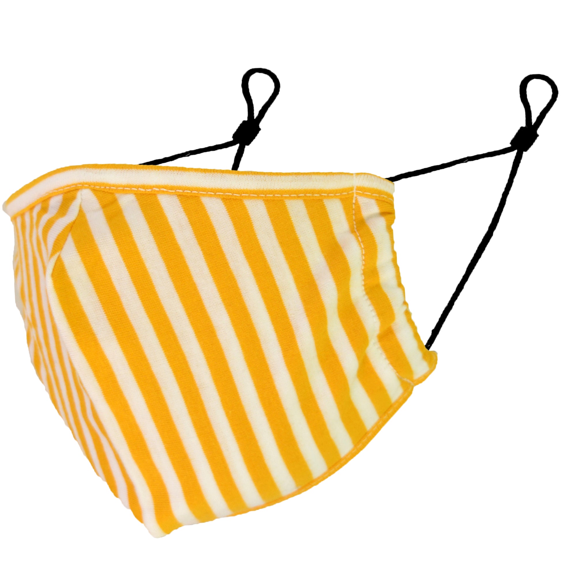 Reusable Ultra-light Organic Cotton Face Mask - yellowstripes